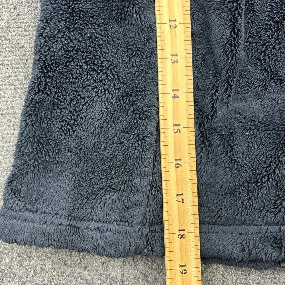 Abercrombie Fleece Jacket Kids M Black Sherpa‎ Full Zip Pink Logo Mock Neck